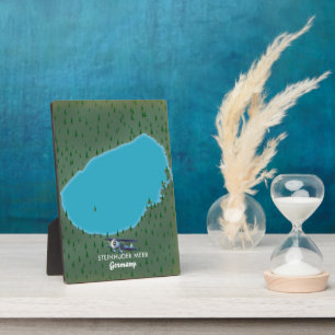 Steinhuder Meer Deutschland Karte Fotoplatte