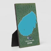 Steinhuder Meer Deutschland Karte Fotoplatte (Seite)