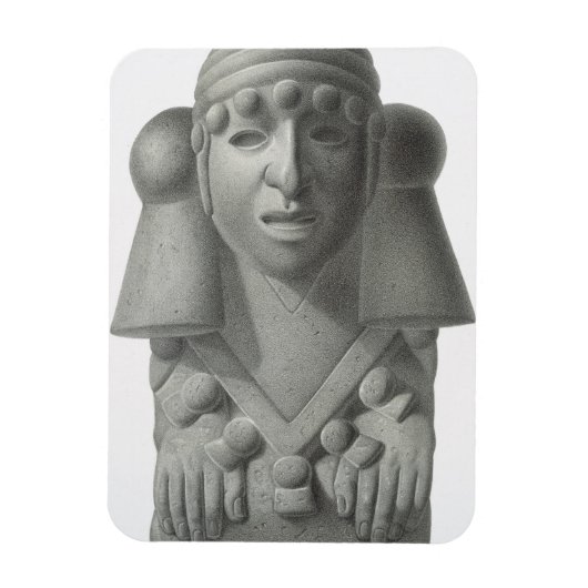 Steinidol des Regengottes Cocijo, Platte von 'Anc Magnet (Vertikal)