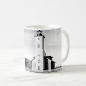 Steiniger Punkt-Leuchtturm Kaffeetasse (VorderseiteRechts)