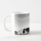 Steiniger Punkt-Leuchtturm Kaffeetasse (Links)