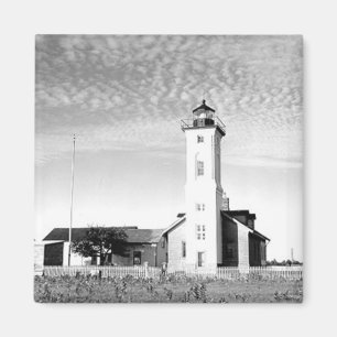 Steiniger Punkt-Leuchtturm Magnet