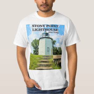 Steiniger Punkt-Leuchtturm, New- YorkT - Shirt