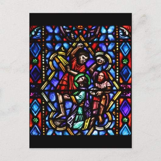 Steinigung von Saint Stephens Kunstgewerbe Postkarte (Vorderseite)
