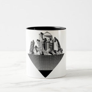 Steininsel-Tasse Zweifarbige Tasse