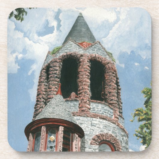 Steinkirchturm Getränkeuntersetzer (Vorderseite)