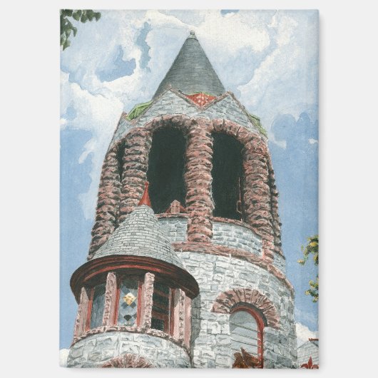 Steinkirchturm Magnet (Vorderseite)