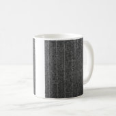 Steinkohle, graue Pinstripe, Tweed-Schiefermatte Kaffeetasse (VorderseiteRechts)