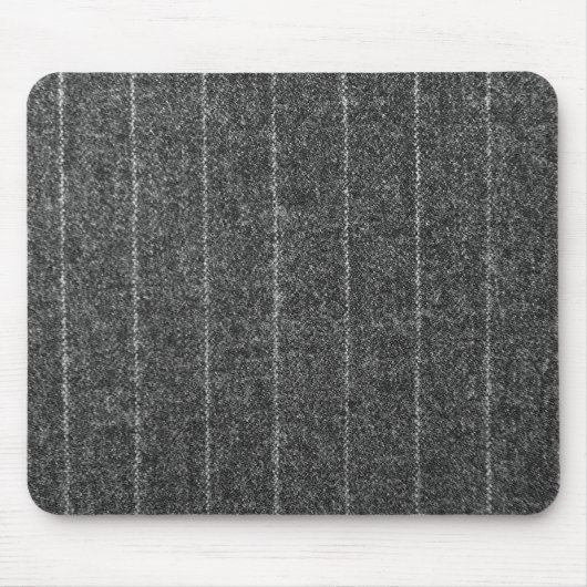 Steinkohle, graue Pinstripe, Tweed-Schiefermatte Mousepad (Vorne)