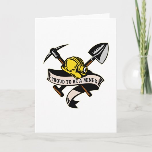 Steinkohlebergwerk Pickax-Rolle Karte (Vorderseite)