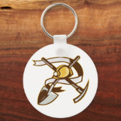 Steinkohlebergwerk-Schaufelpickax Schlüsselanhänger (Vorderseite)