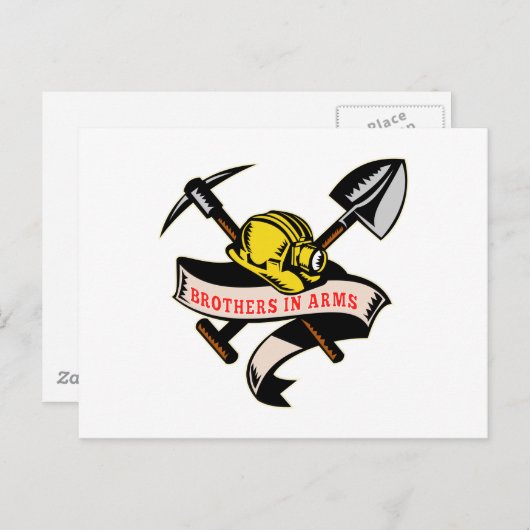 Steinkohlebergwerk-Schaufelradbergbau Postkarte (Vorne/Hinten)