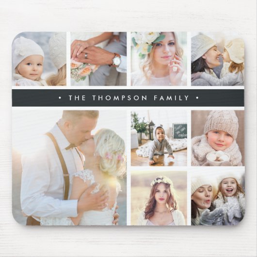 Steinkohlefaser-FotoCollage Mousepad (Vorne)