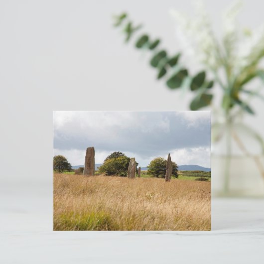 Steinkreis der Insel Arran Postkarte (Stehend Vorderseite)