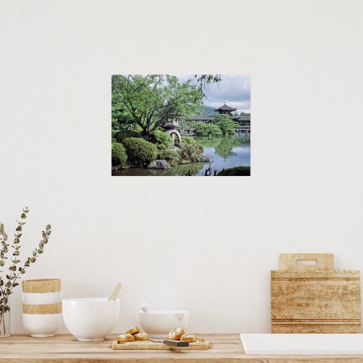 STEINLANTERIN at HEIAN SHINTO SHRINE - KYOTO Poster (Küche)