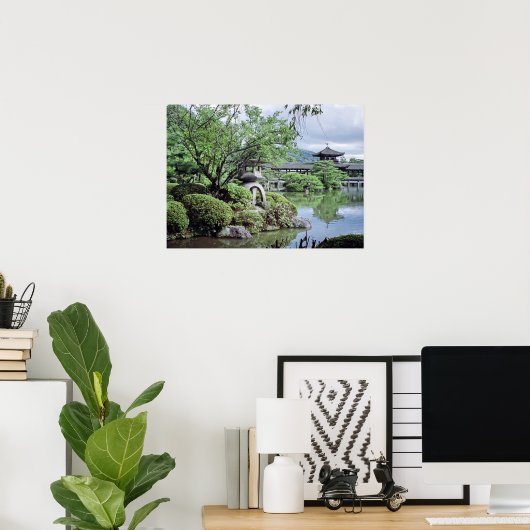 STEINLANTERIN at HEIAN SHINTO SHRINE - KYOTO Poster (Heimbüro)