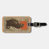 Steinleins Katze - Art Nouveau Gepäckanhänger (Vorderseite horizontal)