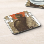 Steinleins Katze - Art Nouveau Untersetzer (Linke Seite)