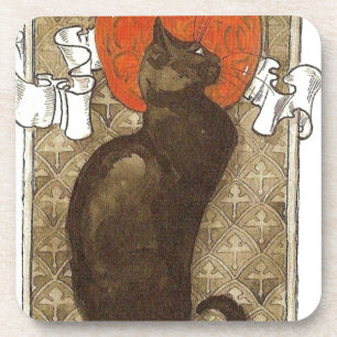 Steinleins Katze - Art Nouveau Untersetzer