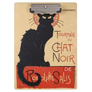 Steinlen Art Nouveau Chic Schwarze Katze Vintage D Klemmbrett