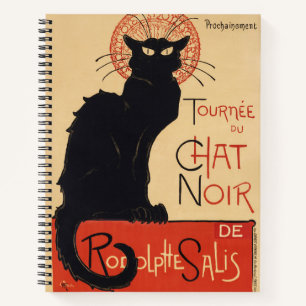 Steinlen Art Nouveau Chic Schwarze Katze Vintage D Notizblock