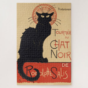 Steinlen Art Nouveau Chic Schwarze Katze Vintage D Puzzle