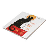 Steinlen Black Cat Classic French Artwork Fliese (Seite)