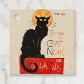 Steinlen Black Cat Classic French Artwork Geschenkanhänger (Vorderseite)