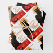 Steinlen Black Cat Classic French Artwork Geschenkpapier Set (Beispiel)