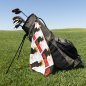 Steinlen Black Cat Classic French Artwork Golfhandtuch (Gras)