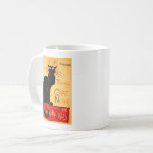 Steinlen Black Cat Classic French Artwork Kaffeetasse (Vorderseite Links)