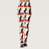 Steinlen Black Cat Classic French Artwork Leggings (Rückseite)