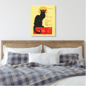 Steinlen Black Cat Classic French Artwork Leinwanddruck (Insitu (Schlafzimmer))