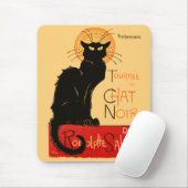 Steinlen Black Cat Classic French Artwork Mousepad (Mit Mouse)