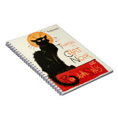 Steinlen Black Cat Classic French Artwork Notizblock (Rechte Seite)