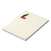 Steinlen Black Cat Classic French Artwork Notizblock (Rotiert)