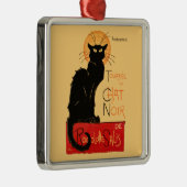 Steinlen Black Cat Classic French Artwork Ornament Aus Metall (Rechts)