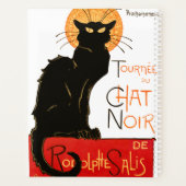 Steinlen Black Cat Classic French Artwork Planer (Rückseite)