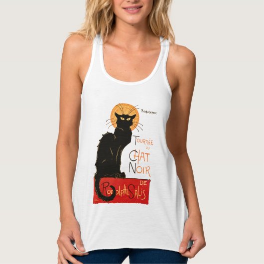 Steinlen Black Cat Classic French Artwork Tank Top (Vorderseite)