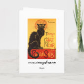 Steinlen: Chat Noir Karte (Rückseite)
