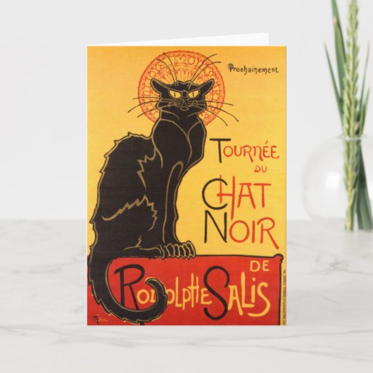 Steinlen: Chat Noir Karte (Vorderseite)