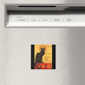 Steinlen: Chat Noir Magnet (In Situ (Geschirrspüler))