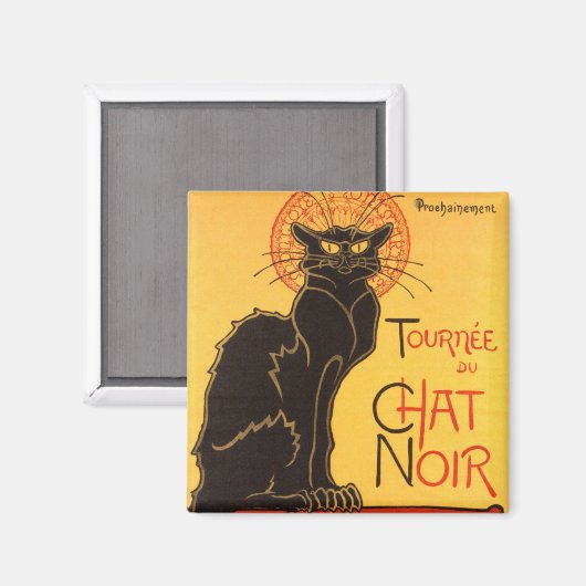 Steinlen: Chat Noir Magnet (Vorderseite/Rückseite)