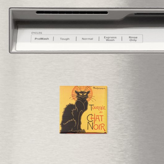 Steinlen: Chat Noir Magnet (In Situ (Geschirrspüler))
