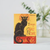 Steinlen: Chat Noir Postkarte (Stehend Vorderseite)