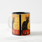 Steinlen: Chat Noir Zweifarbige Tasse (Vorderseite Links)