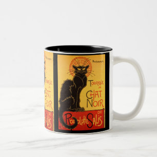 Steinlen: Chat Noir Zweifarbige Tasse