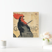 Steinlen Cocurico Timepiece Quadratische Wanduhr (Zuhause)