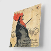 Steinlen Cocurico Timepiece Quadratische Wanduhr (Winkel)