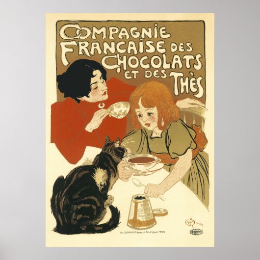 Steinlen - Compagnie Francaise des Chocolats Poster (Vorne)